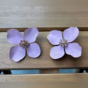 Lavender Floral Earrings